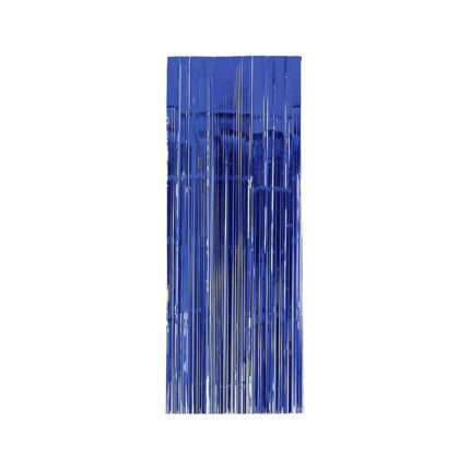 CORTINA METALIZADA AZUL