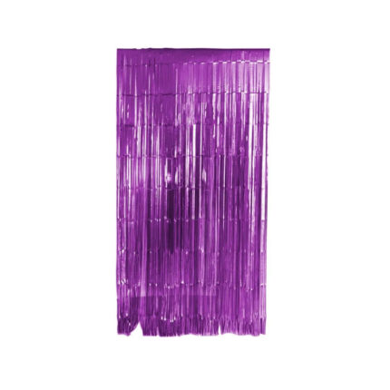 CORTINA METALIZADA LILA