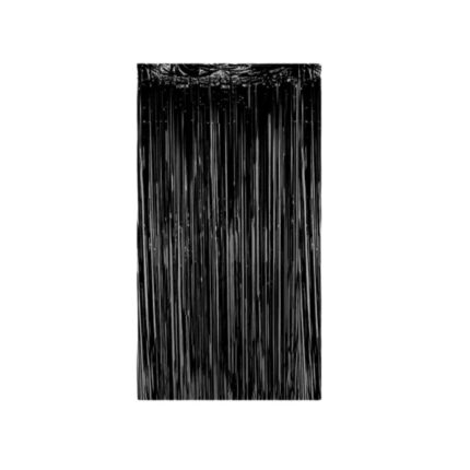 CORTINA METALIZADA NEGRA