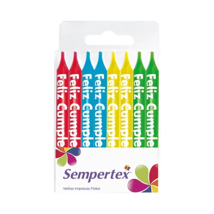 VELA IMPRESA FELIZ CUMPLEAÑOS