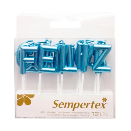 VELA DE LETRAS FELIZ CUMPLEAÑOS METAL NIÑO