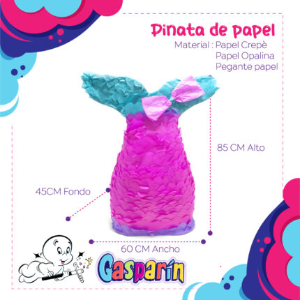 PIÑATA COLA DE SIRENA