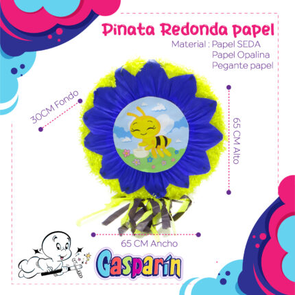 PIÑATA REDONDA ABEJITA