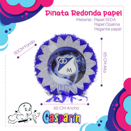 PIÑATA REDONDA MILLONARIOS F.C