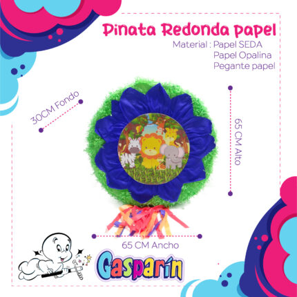 PIÑATA REDONDA SELVA