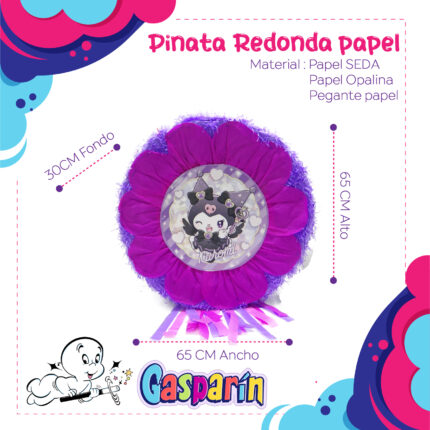 PIÑATA REDONDA KUROMI