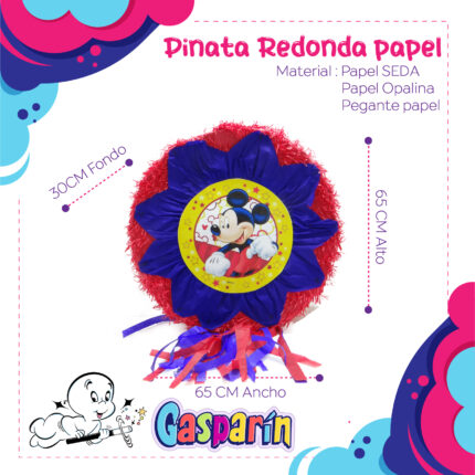 PIÑATA REDONDA MICKEY MOUSE