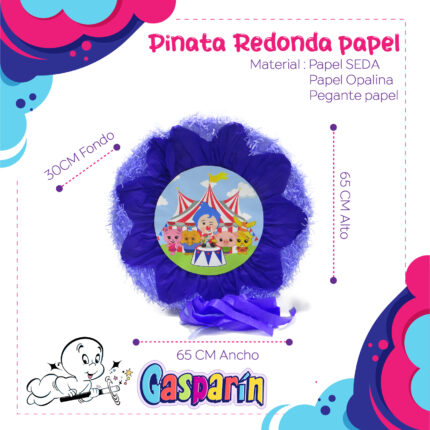 PIÑATA REDONDA PAYASO PLIM PLIM